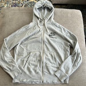 Men’s Nike Grey track and field hoodie